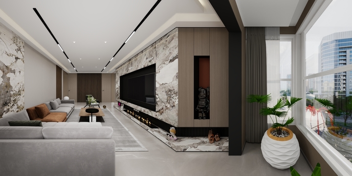 兰州室内装修设计师-李昱洁-九洲创成120㎡3室-装修设计方案