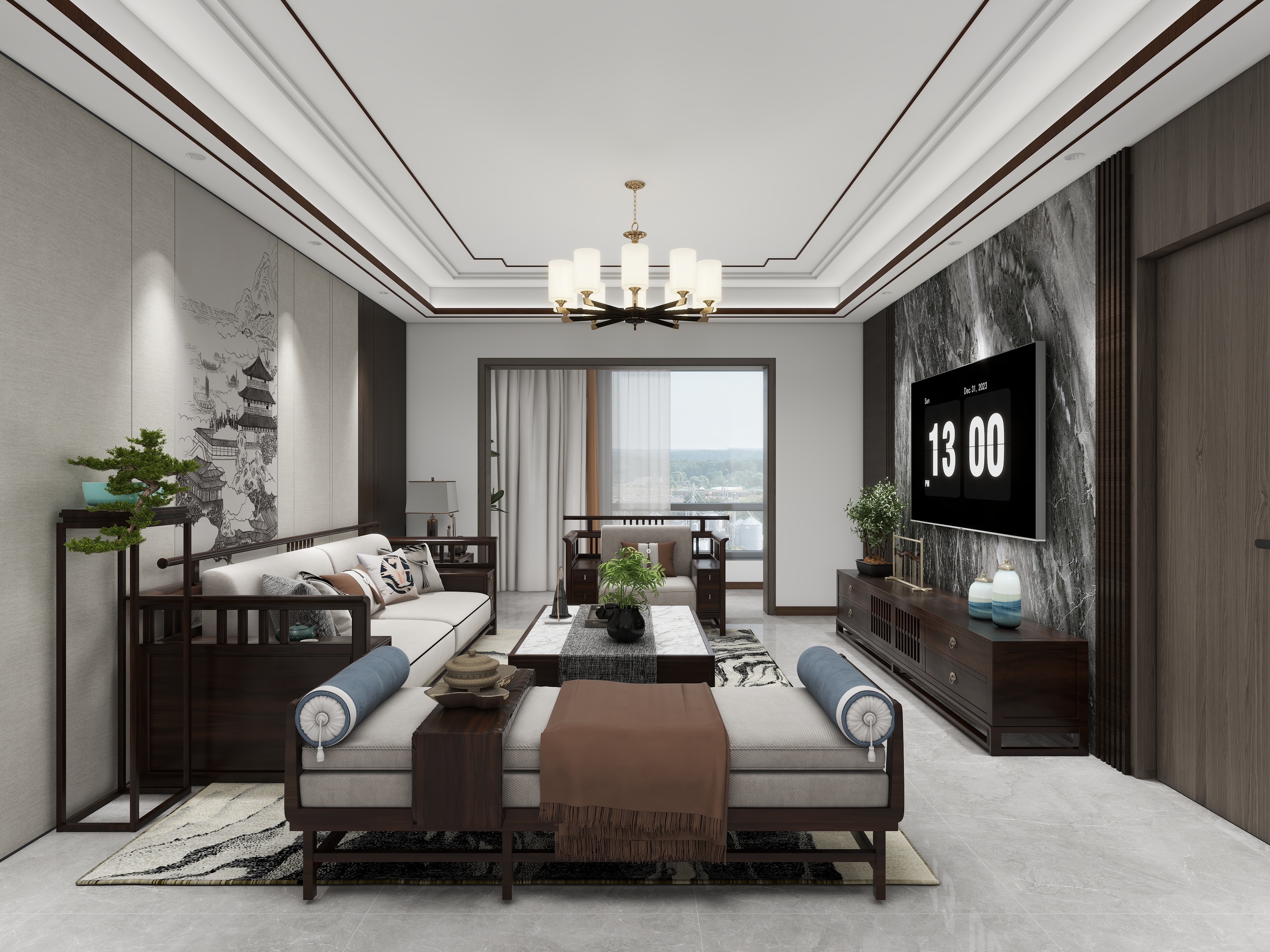 天水全案设计师白老师-天水盛达公馆124㎡3室装修效果图