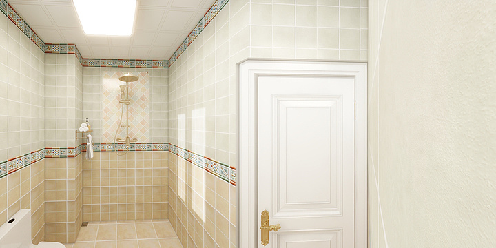 佛山幸福家装-美式复古卫生间-装修设计方案