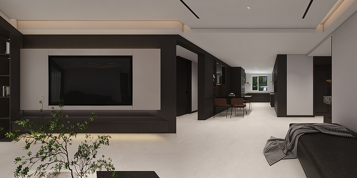 启居装饰-沧州-三室两厅，极简-装修设计方案