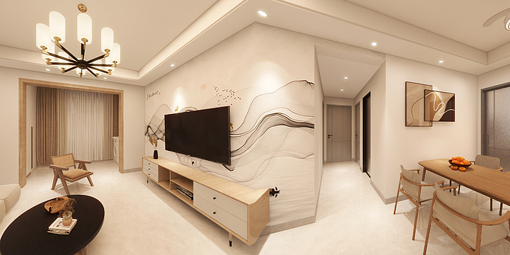 抚州铭润装饰-付总当代阅-装修设计方案