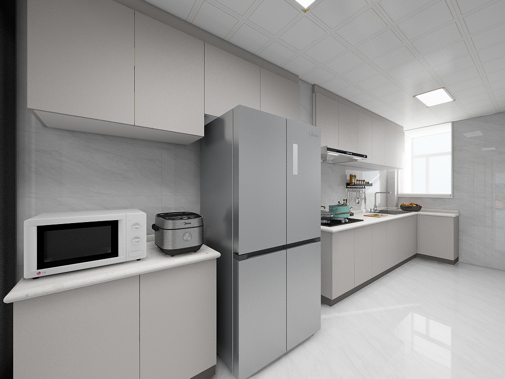 Limpio-西三庄12栋 客厅无吊顶-副本-装修设计方案