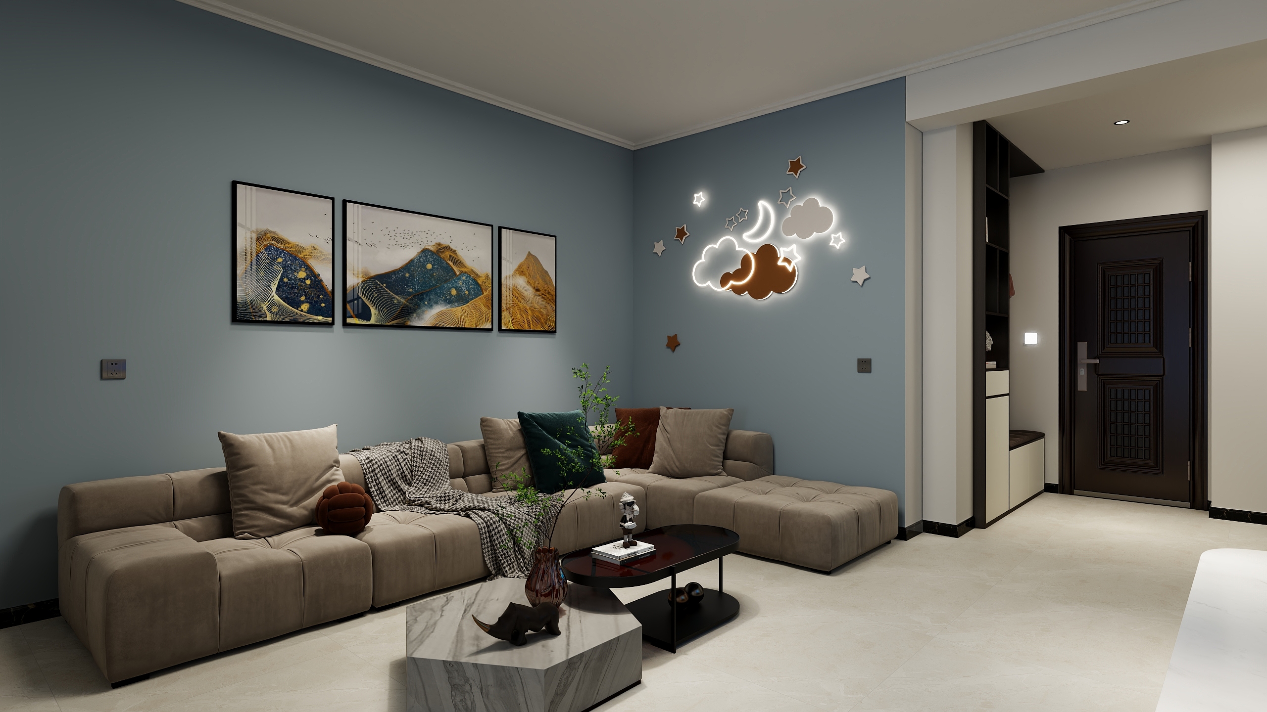 光华装饰工程有限公司-高陂李素芳贵府4#802施工图纸-装修设计方案