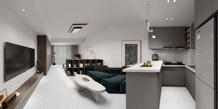 隆韵装饰-东方新天地小户型-现代简约-装修设计方案