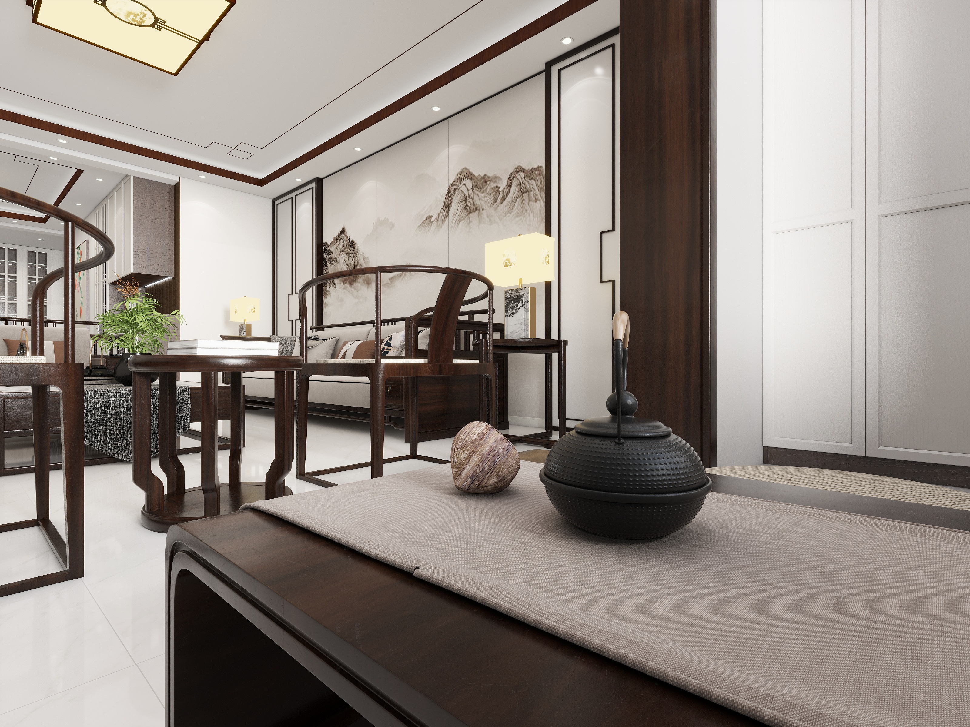 刘PpP-塞上江南142㎡新中式-装修设计方案