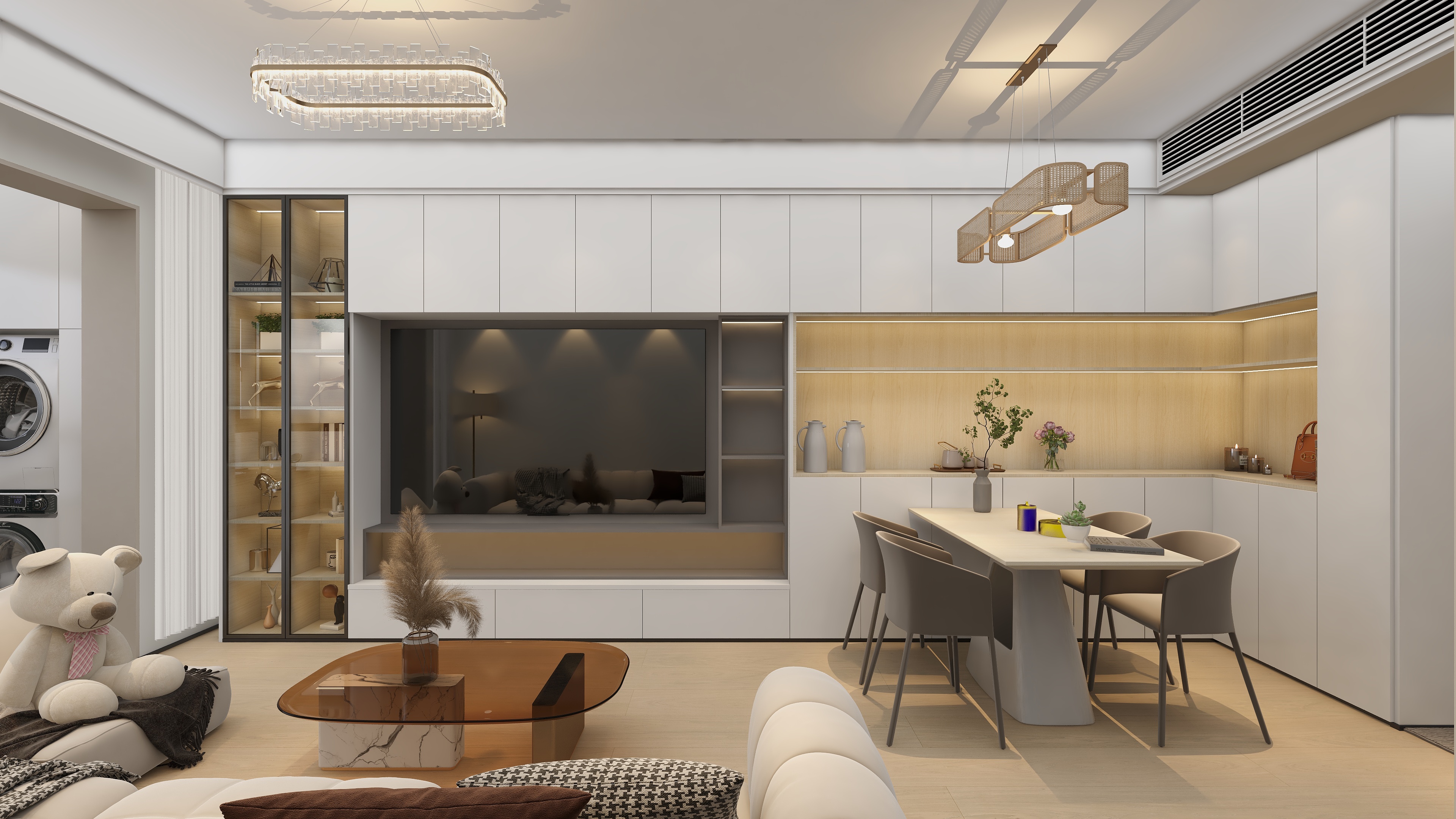 效果图定制13524942650-【泰禾大城小院】 ~ 原木风三房-装修设计方案