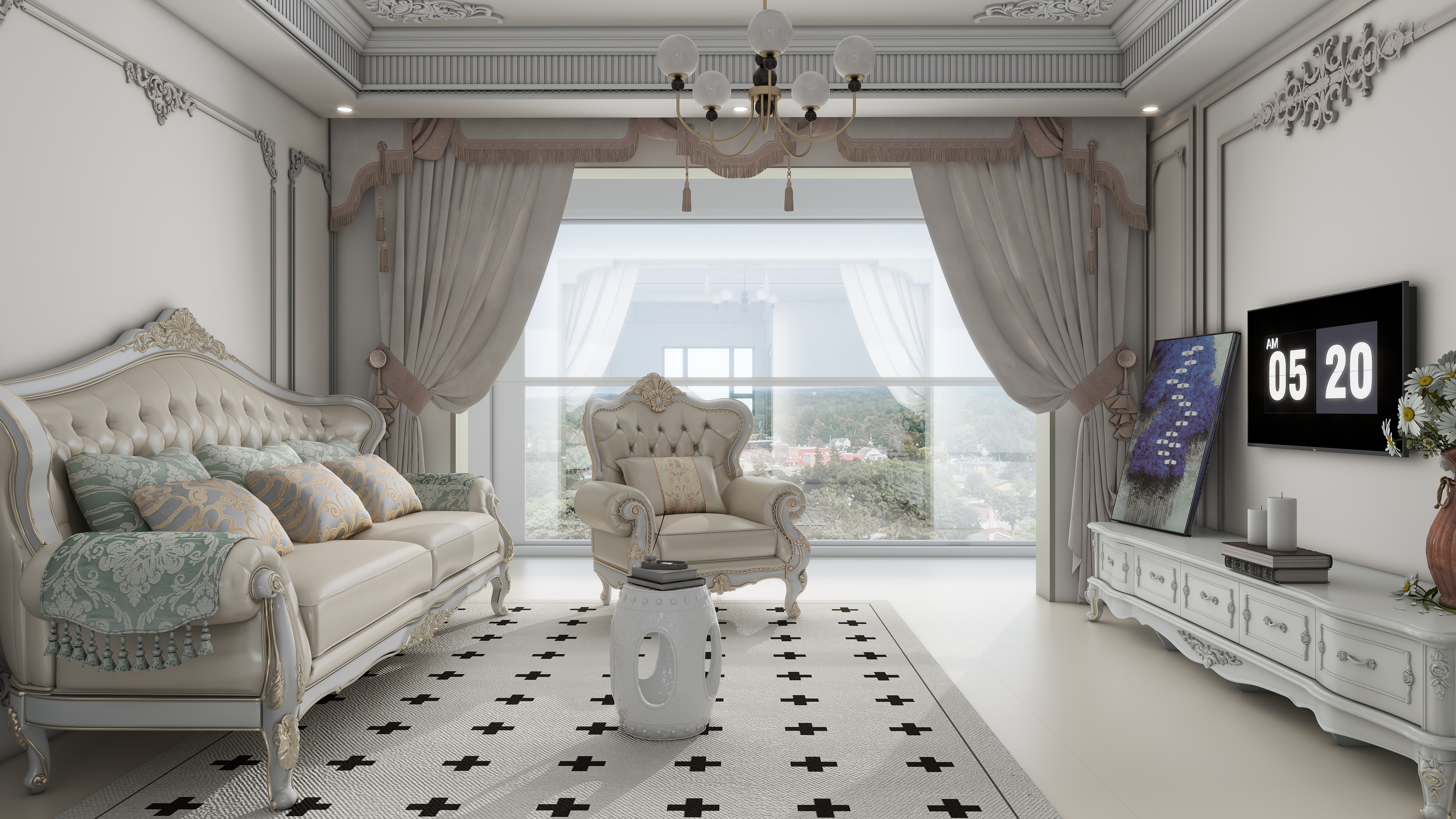 --张张----紫云华庭  轻法式-装修设计方案