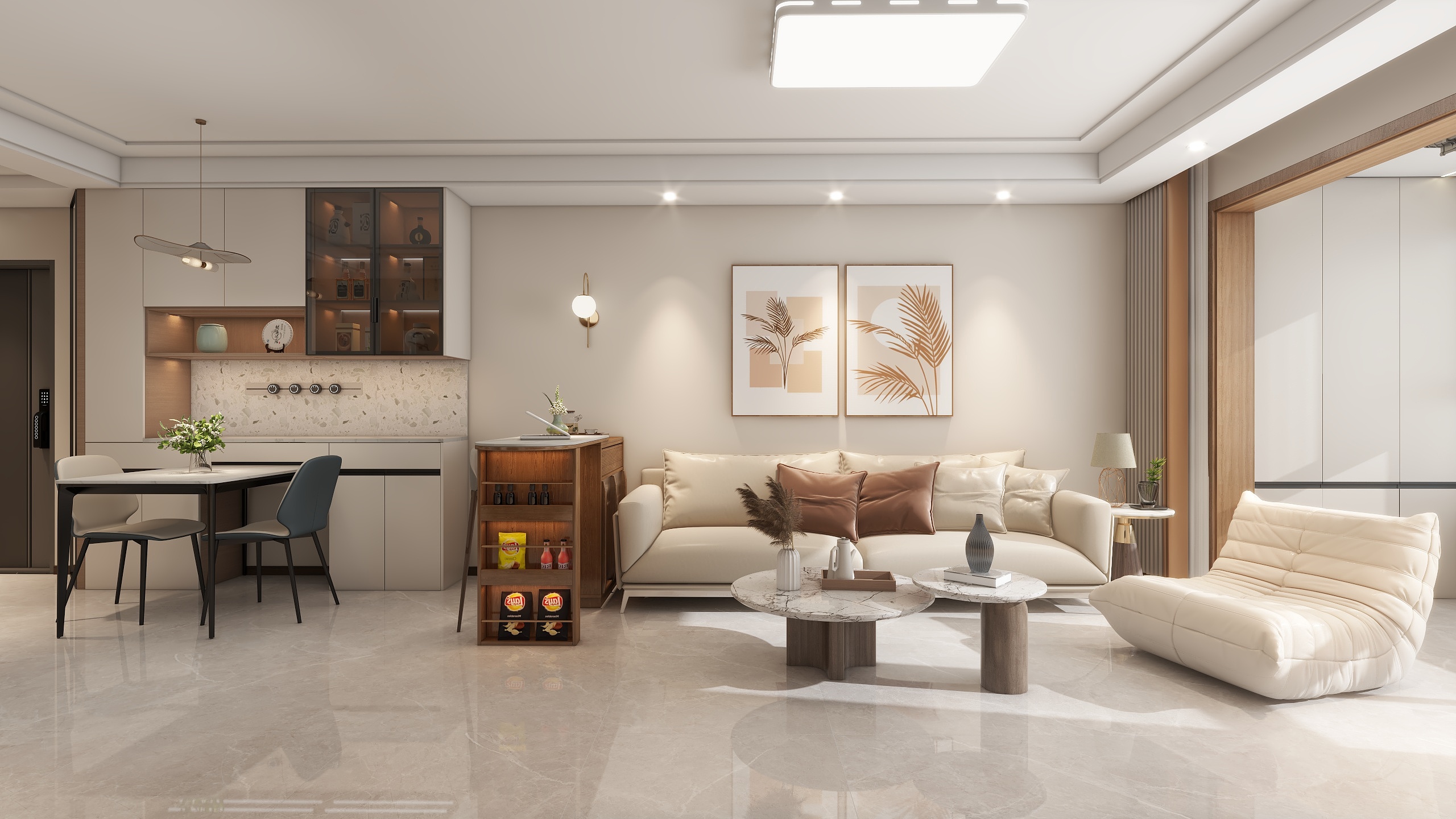 SAINT丶浩-110平温馨简约小三居-装修设计方案