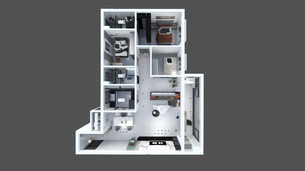 都盛岩板设计-奥园小区-装修设计方案