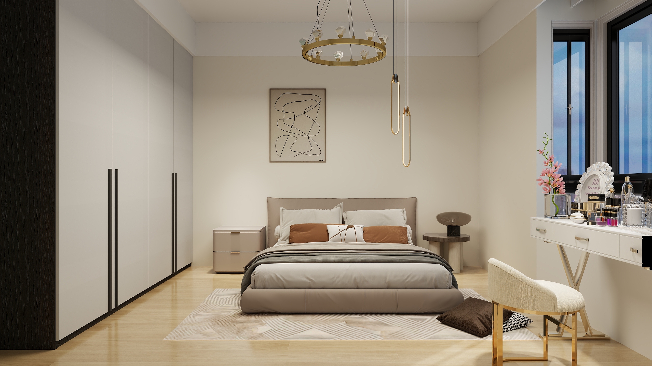 普洱世俊建筑装饰有限公司-茶缘广场93㎡2室-装修设计方案