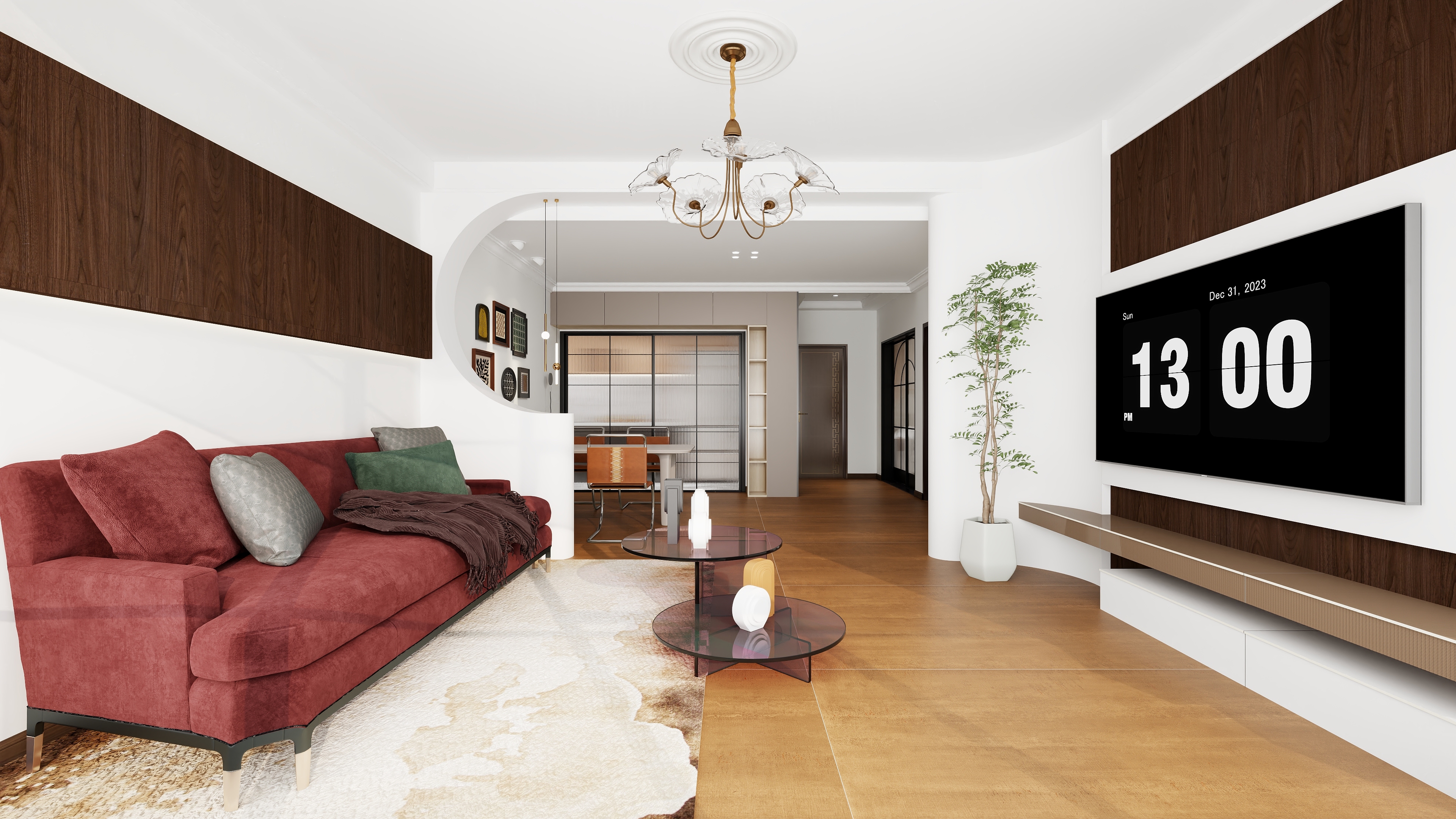 卓来studio-《焦糖系》81㎡居室-装修设计方案