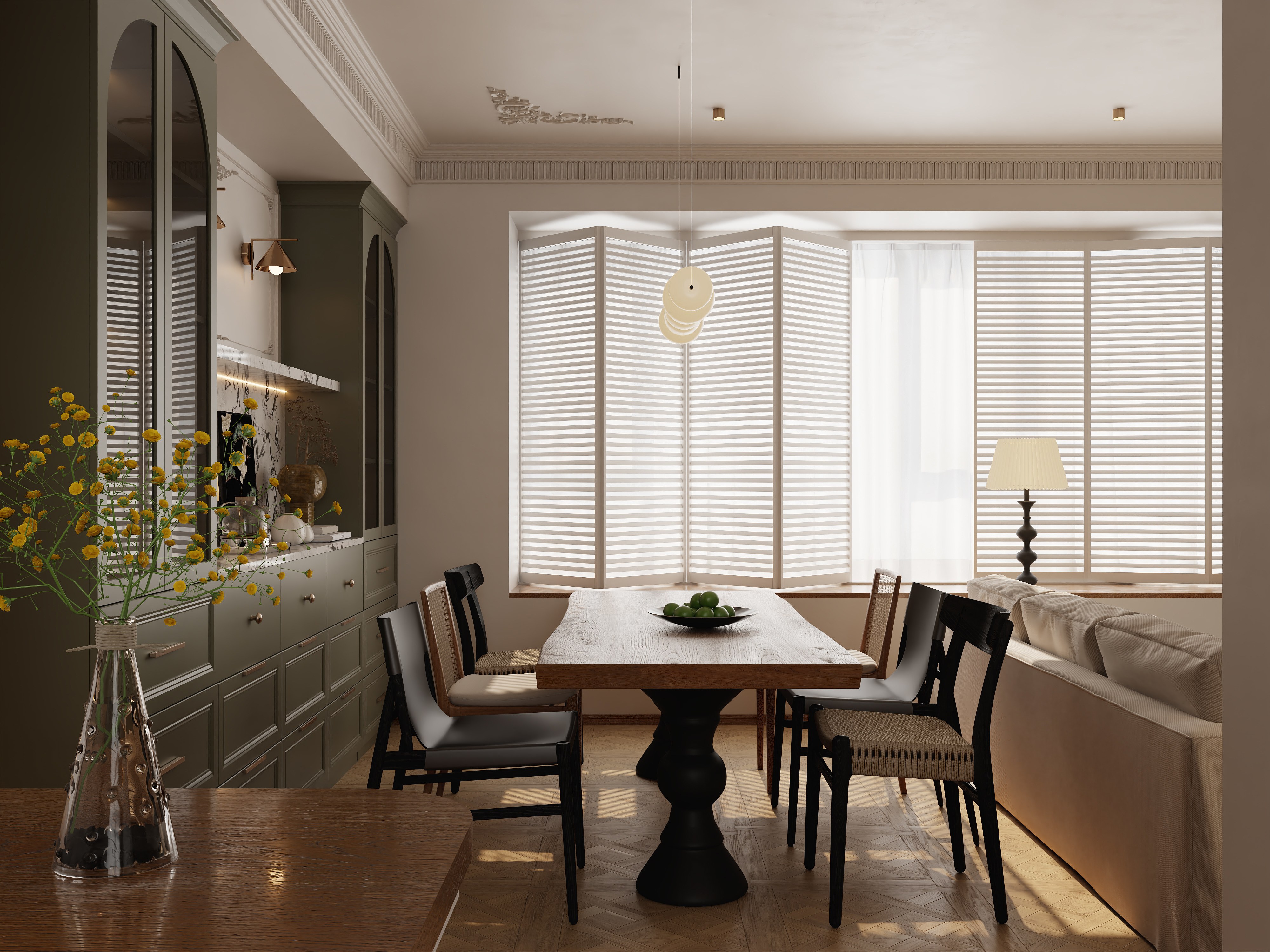 Frank-2-奶油中古法-装修设计方案