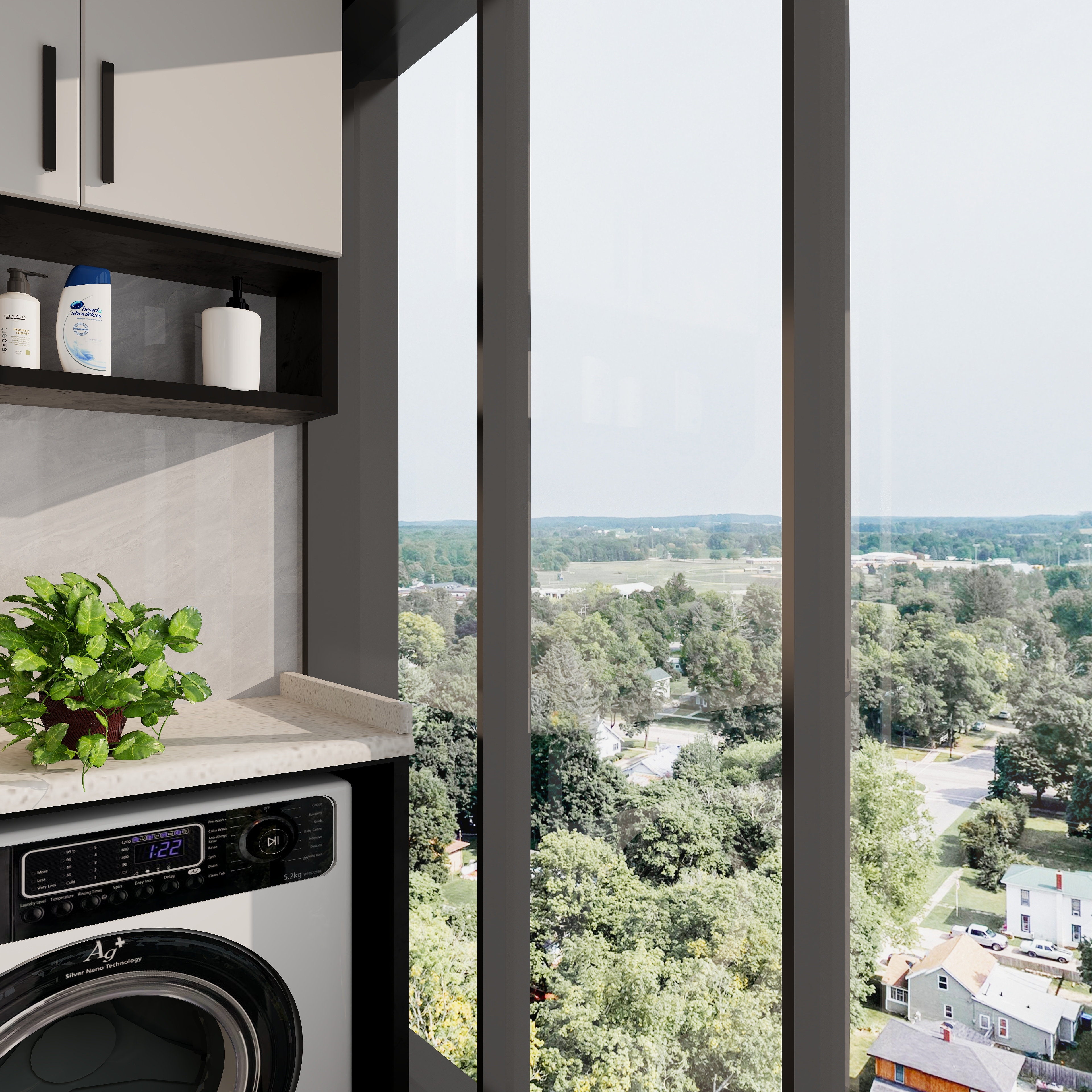 艺雅丽-110平方现代简约 装修效果图