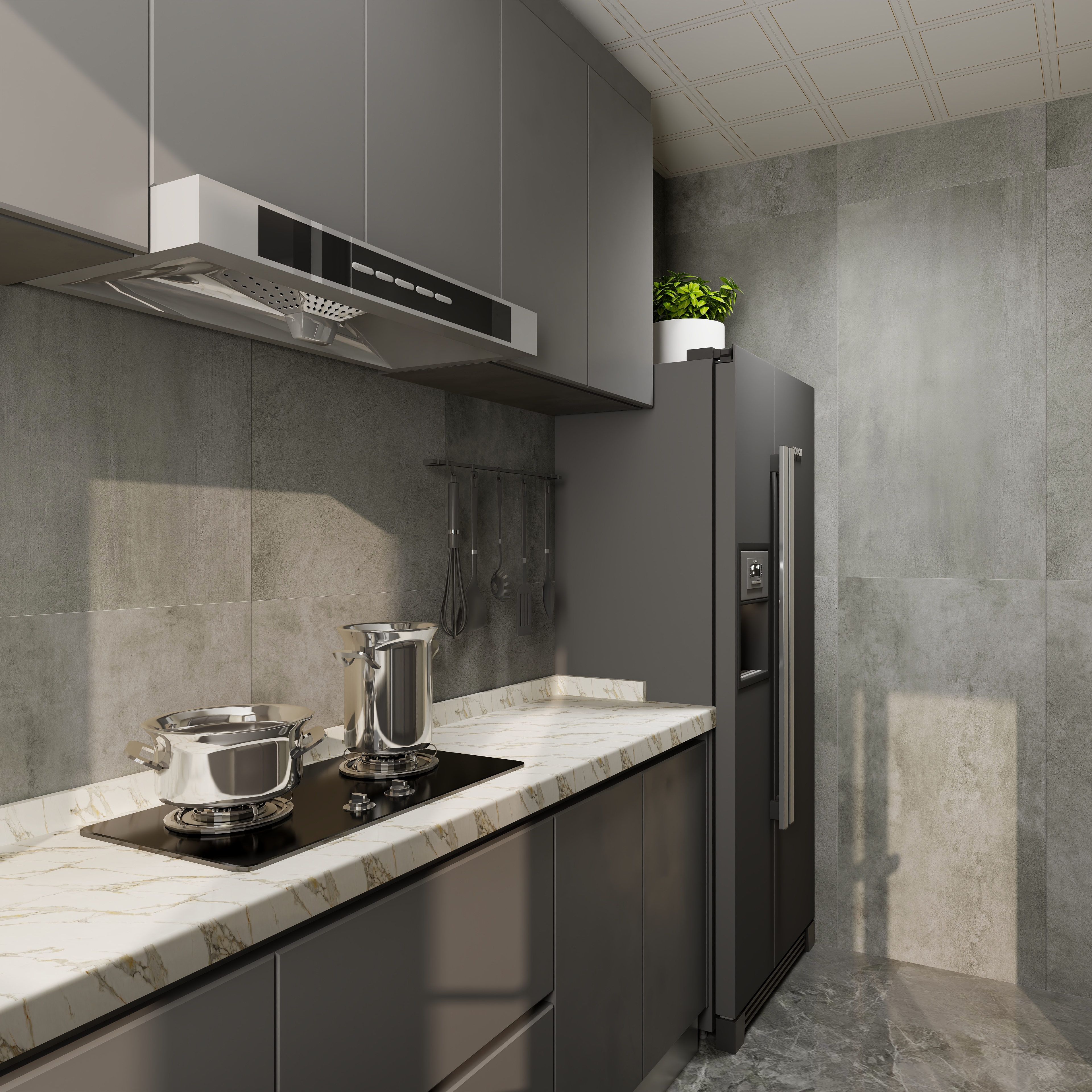 艺雅丽-110平方现代简约 装修效果图