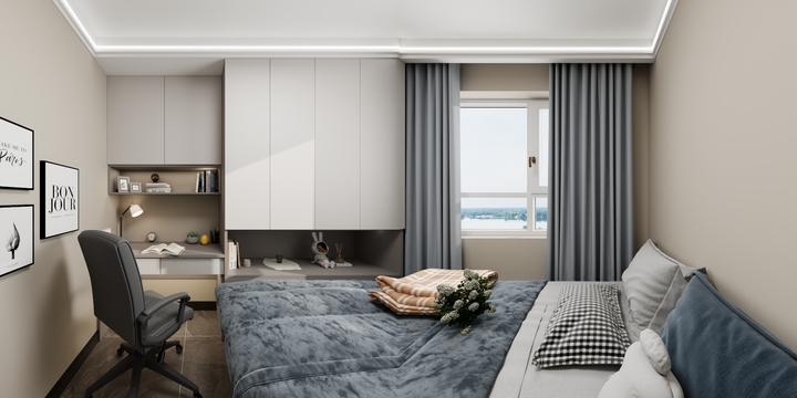 梓翎设计-东湖居112平现代简约-装修设计方案