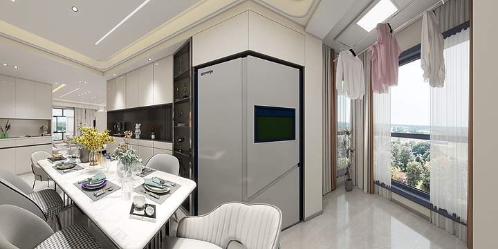 大班装饰集团设计中心-天玺8-1-703户型效果图仅供参考-装修设计方案