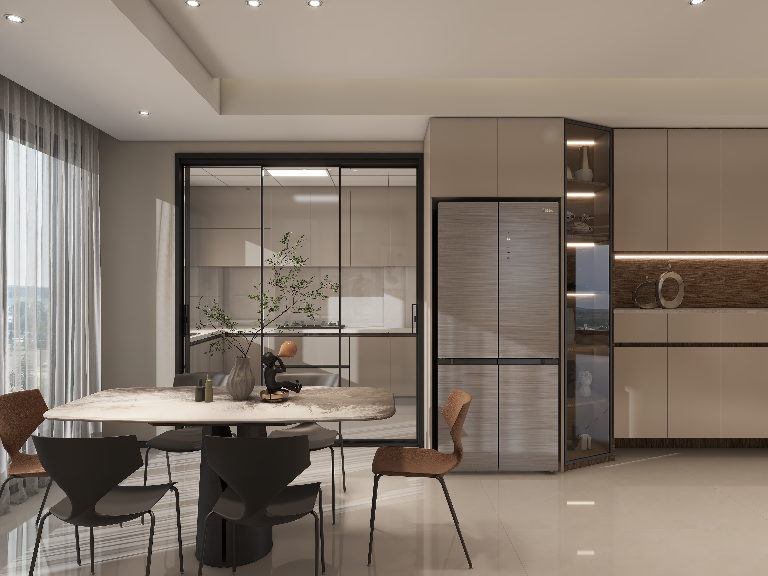 一格装饰工作室-尚京公馆4-2-201-方案二-装修设计方案