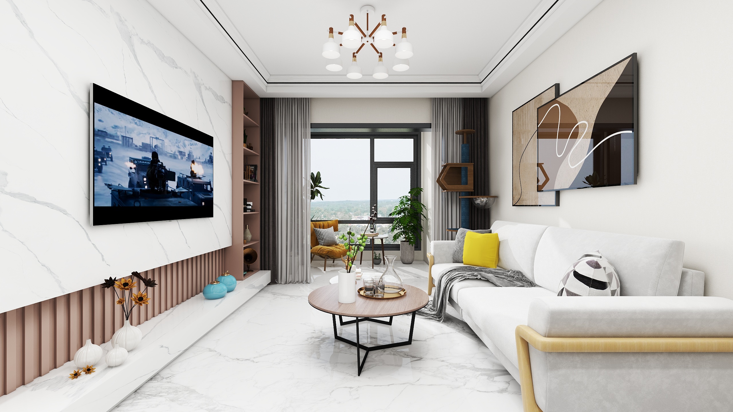 落地梦境-温暖美式风-装修设计方案