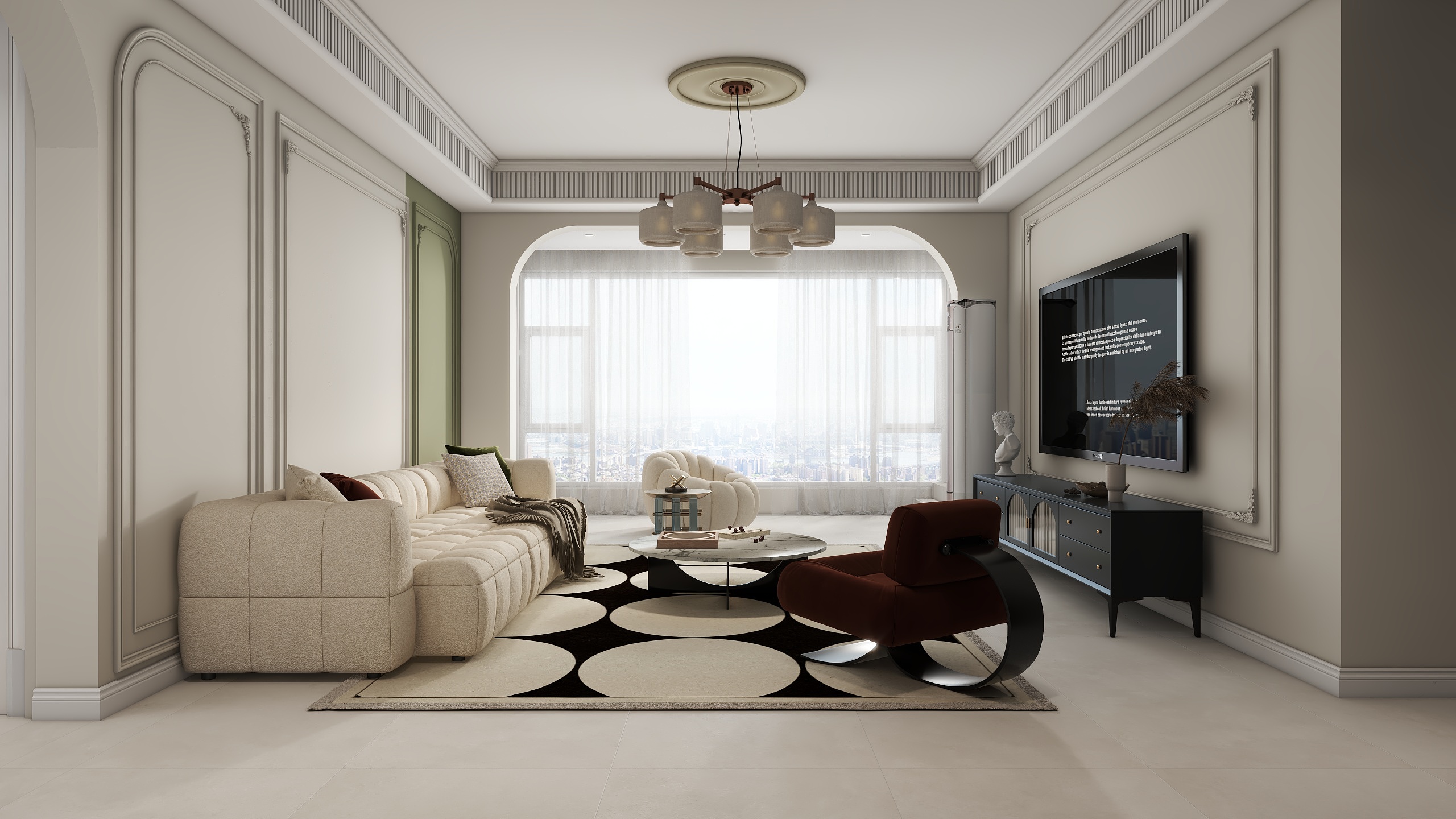 原创001-欧式120㎡2室装修效果图