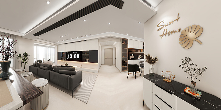 小朱设计丨-名雅城一期17-2502新方案-装修设计方案