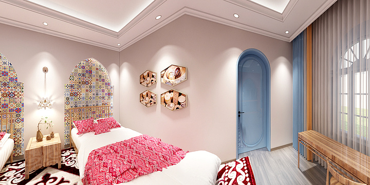 金钻全案设计-流星街民宿一楼-装修设计方案