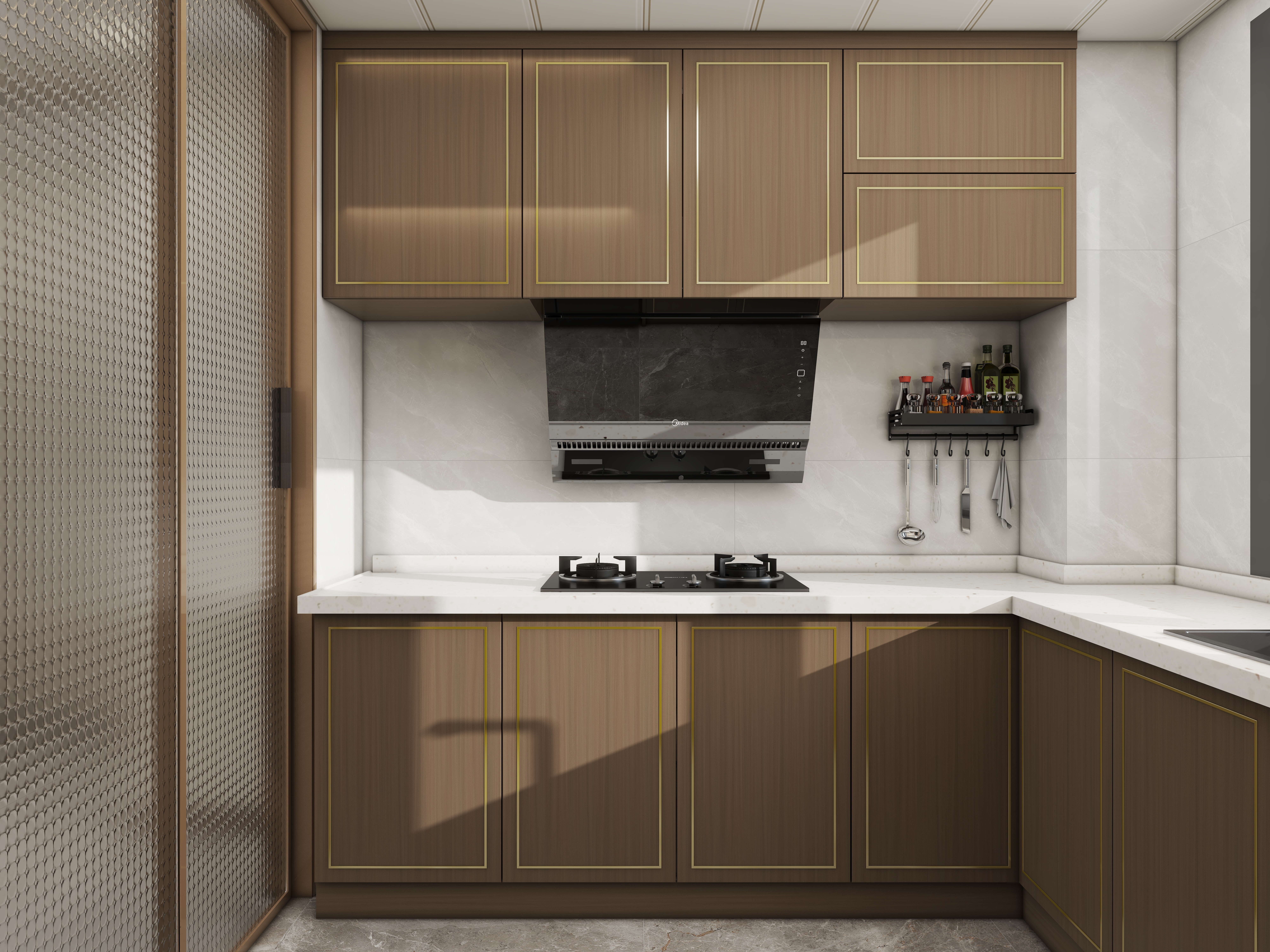 壹诺设计工作室-127㎡4室-新中式装修效果图