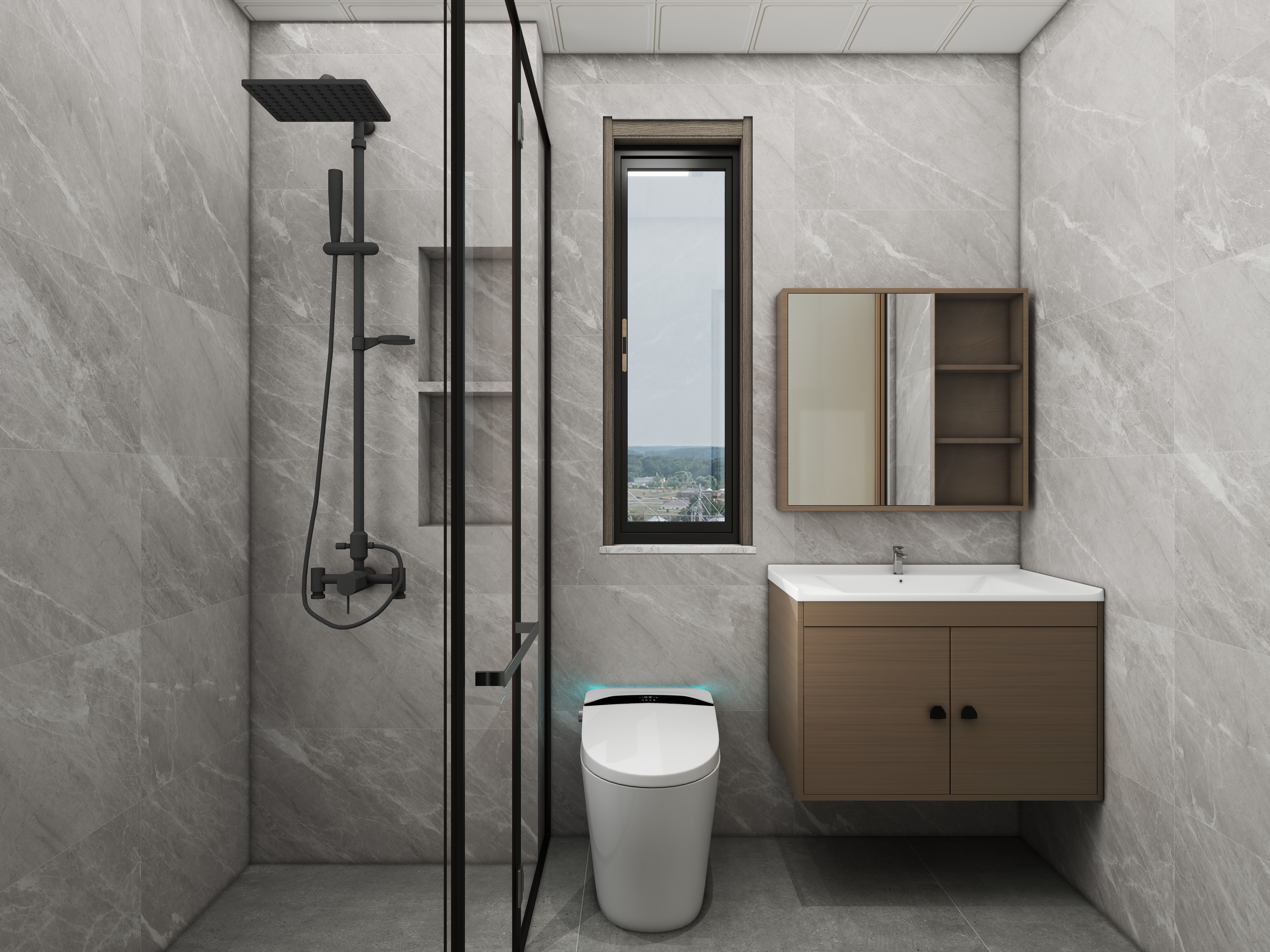 壹诺设计工作室-127㎡4室-新中式装修效果图