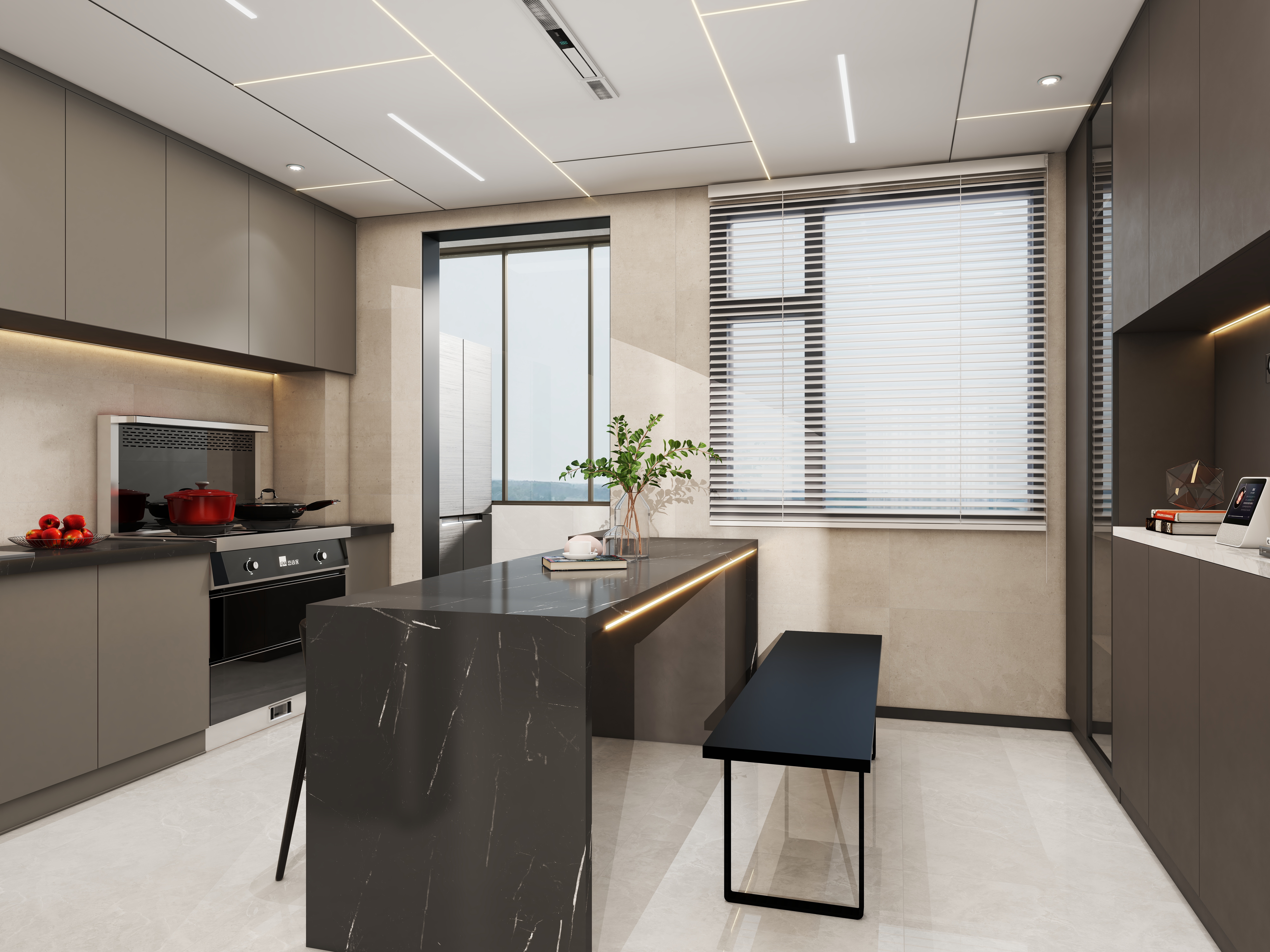 壹诺设计工作室-115㎡3室-现代简约装修效果图