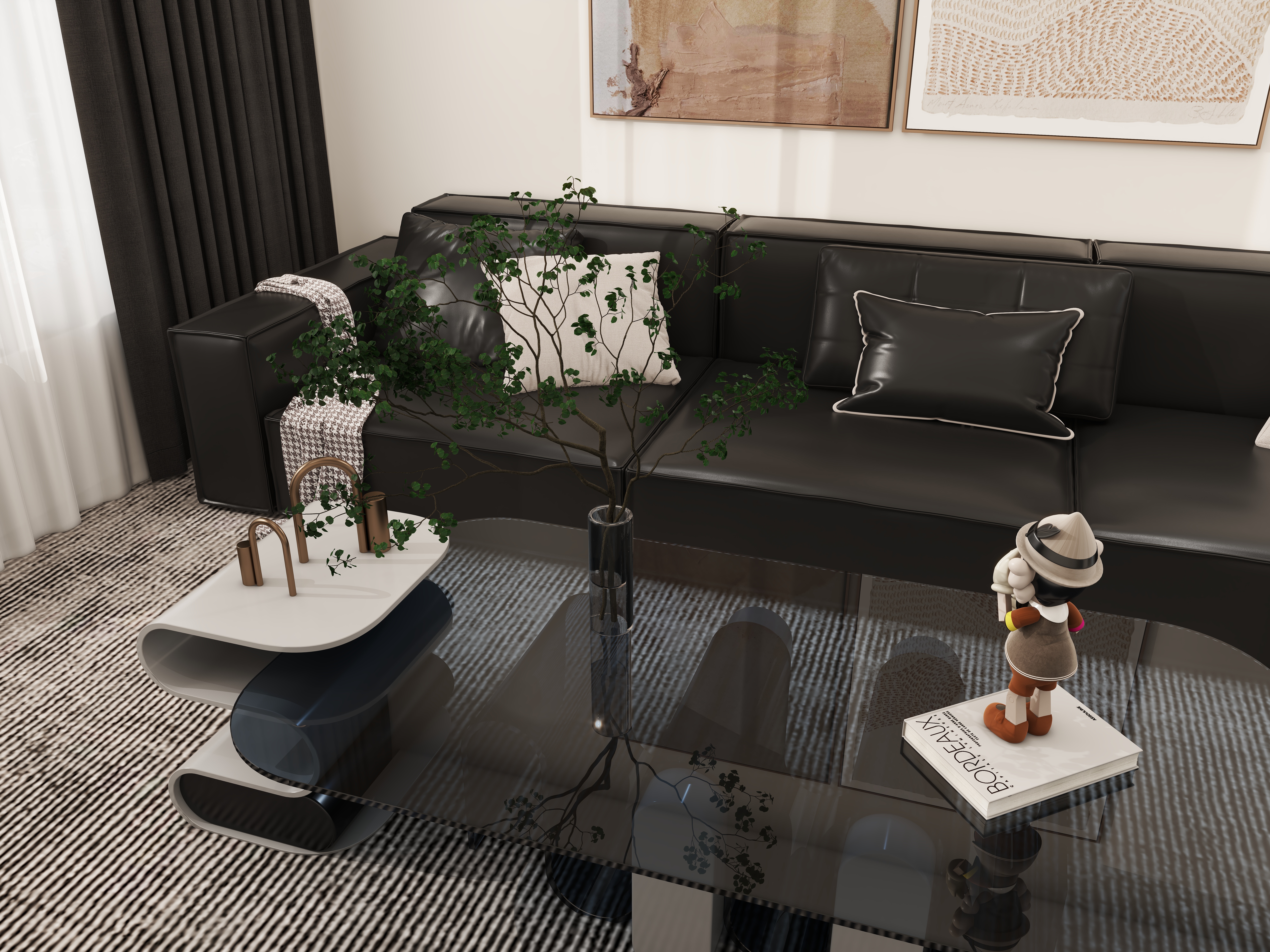 壹诺设计工作室-115㎡3室-现代简约 装修效果图