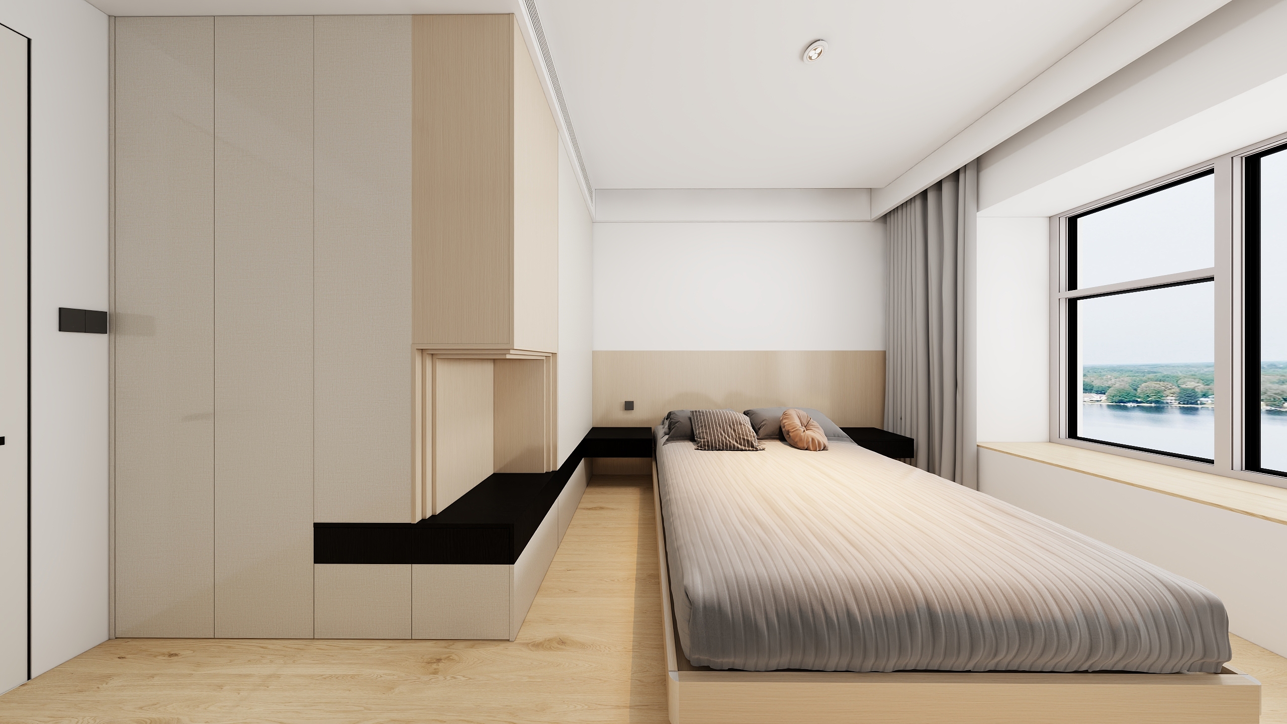 倒转的時鈡-碧桂园遵府3001效果图圆弧背景墙-终版-装修设计方案