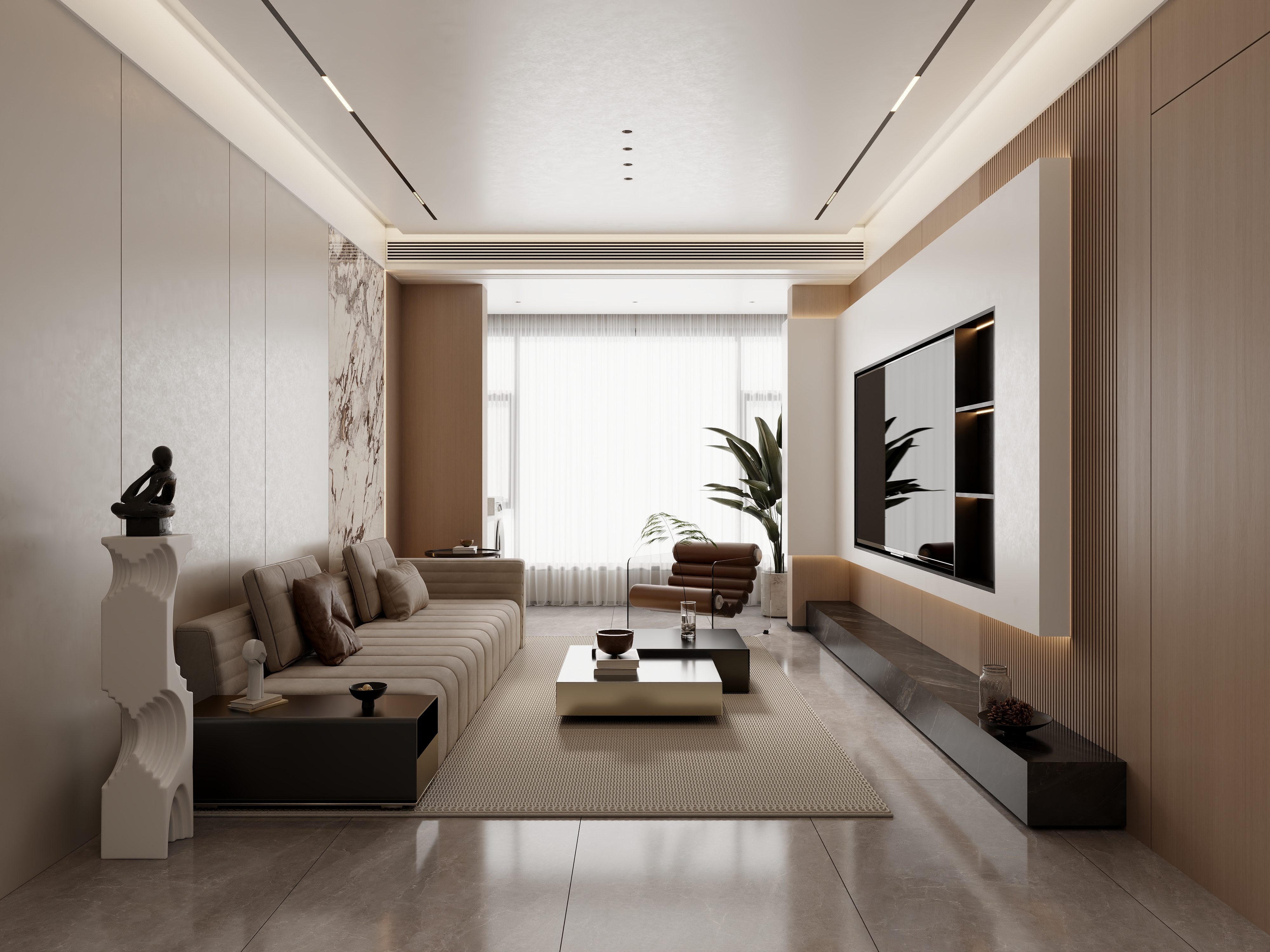 室内设计师Mr徐-现代原木108三室两厅-装修设计方案