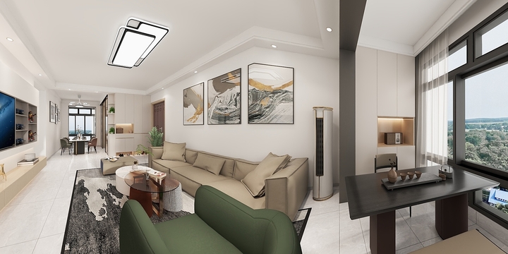 听风听雨听之-龙光普罗旺斯南区四组团111㎡3室-装修设计方案