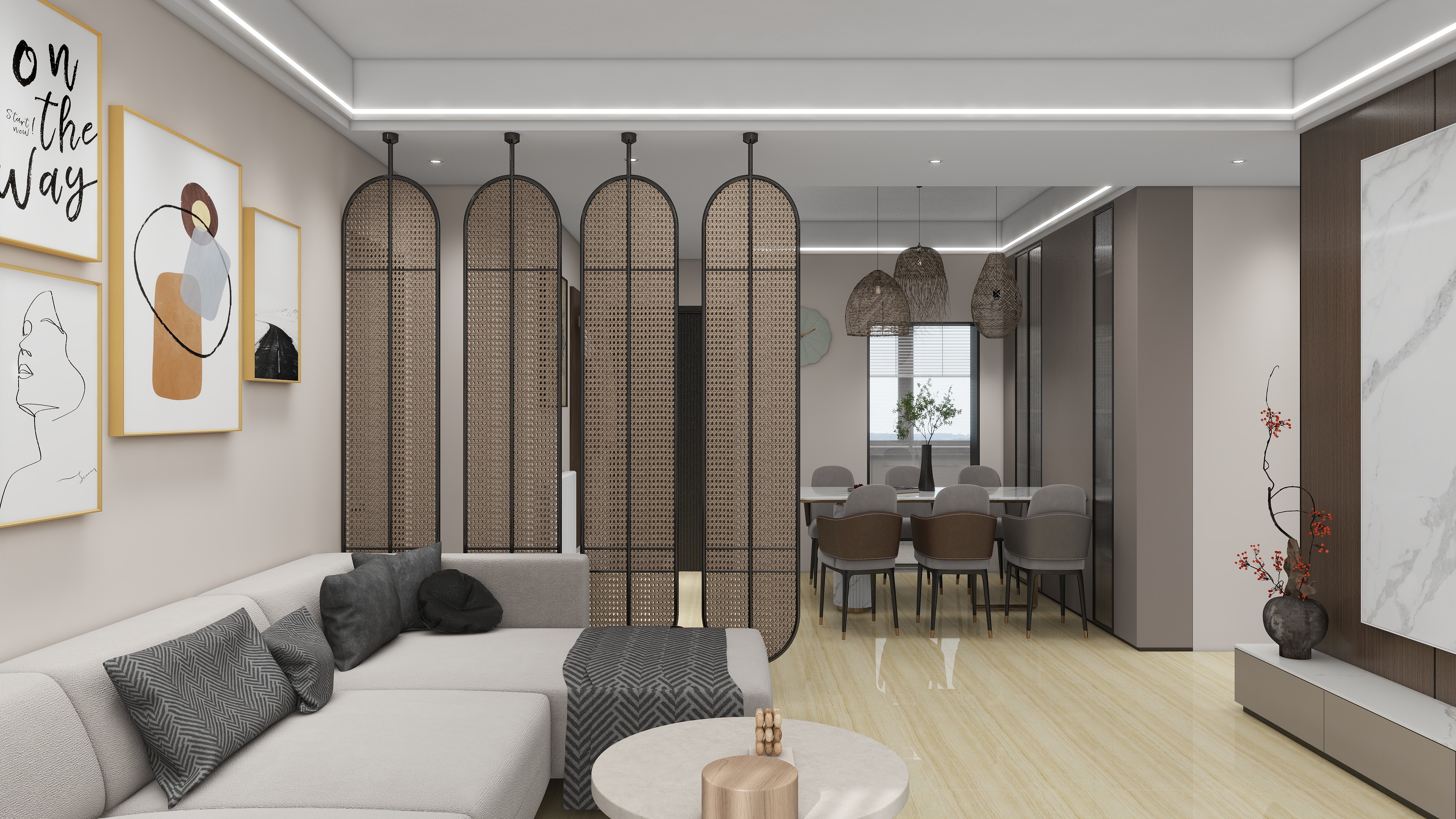 朱程-碧桂园新城138㎡4室装修效果图