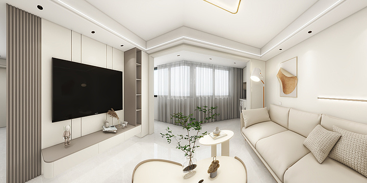 全案設計丨Albert-荟萃苑1-1101三居室118㎡-装修设计方案