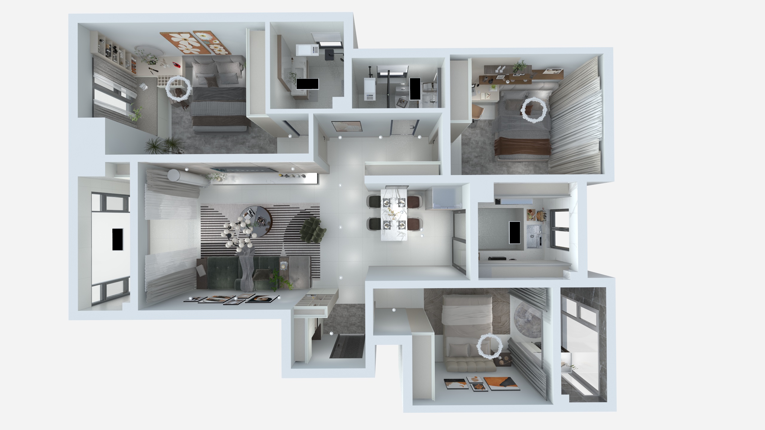 兿之兴-私宅装饰-马泉花苑-程总-装修设计方案