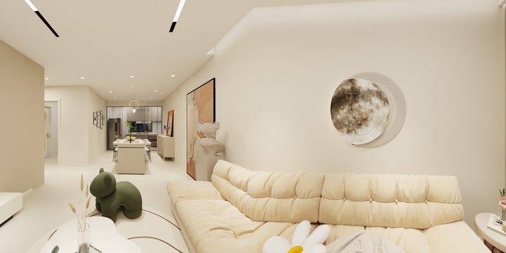 梓翎设计-东湖居概念奶油风118-装修设计方案