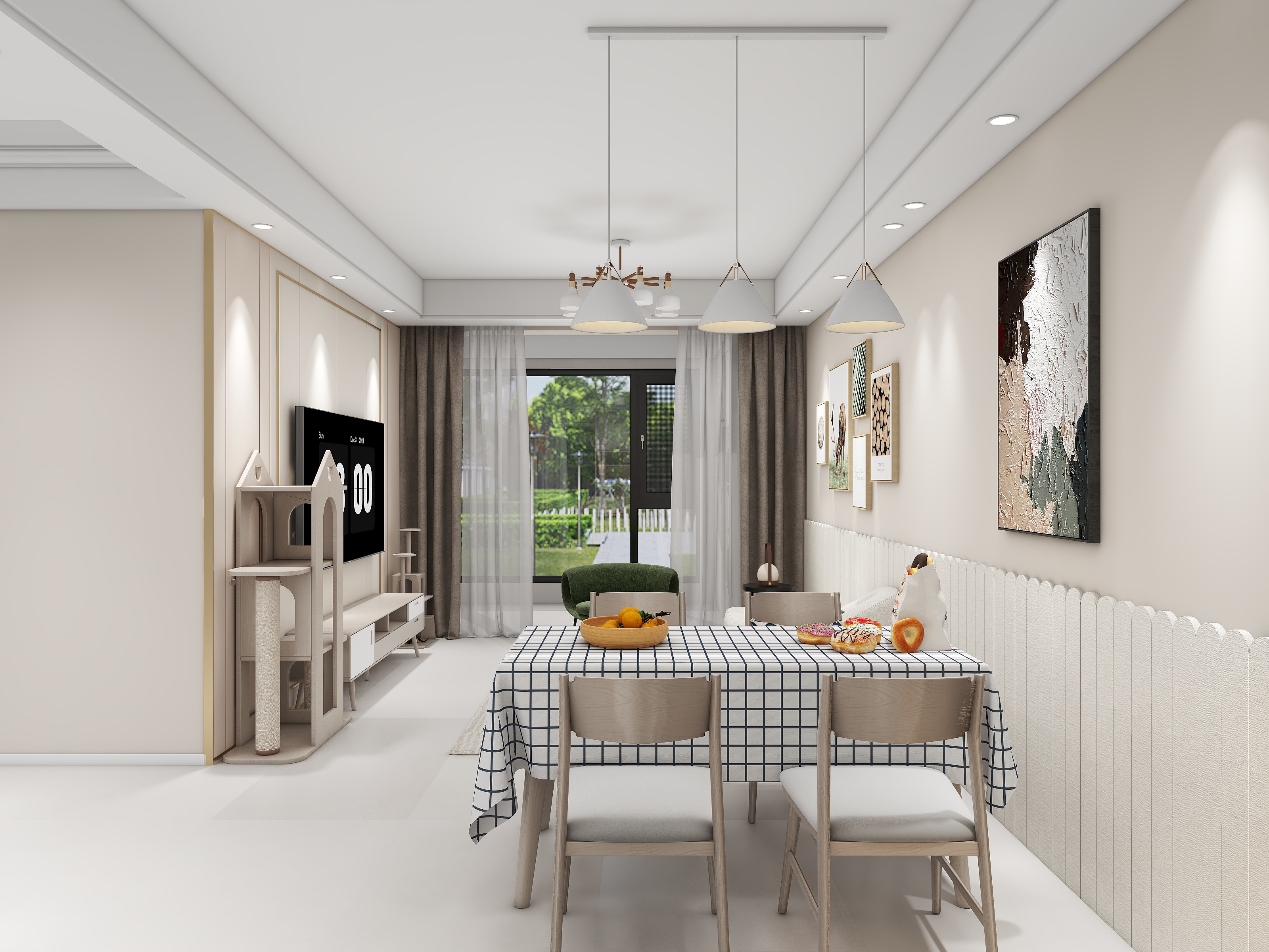 路酷子鱼-海德公园82㎡2室-装修设计方案