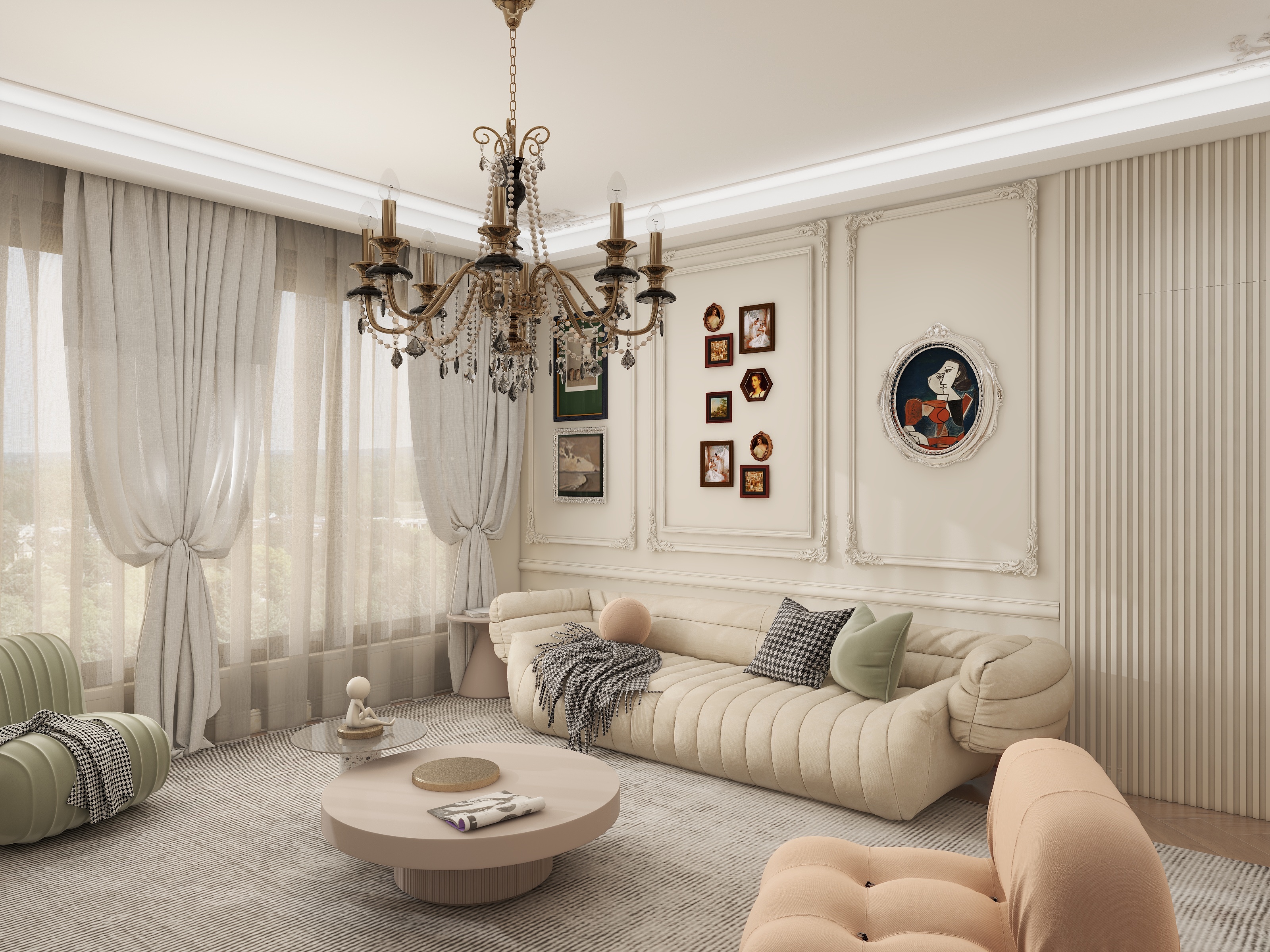 柴h-123㎡2室装修效果图