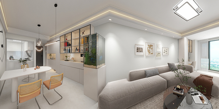 家装设计H-楠溪月6-801-装修设计方案