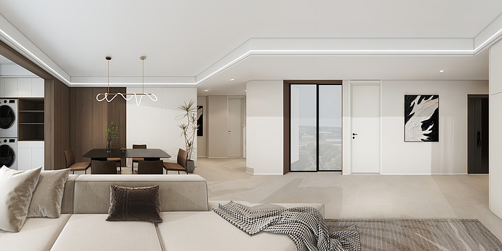 薛炜彤-应天首府39-402客餐厅效果图-装修设计方案