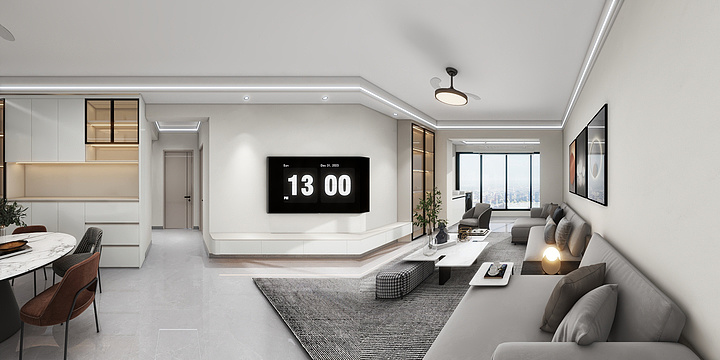 梵兴设计-石化院13栋2503-装修设计方案