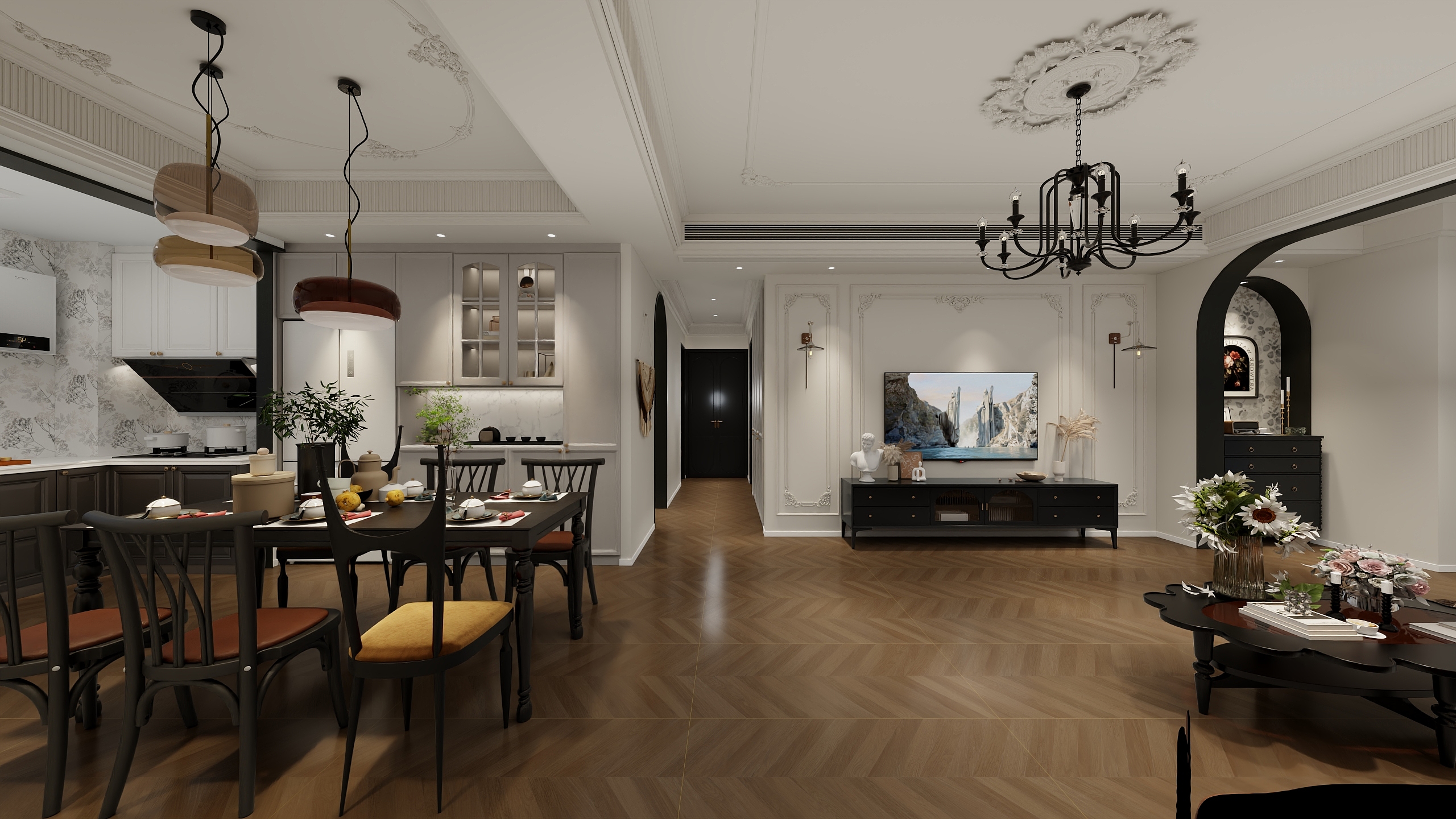 荼蘼晚开-莎莎法式风-装修设计方案