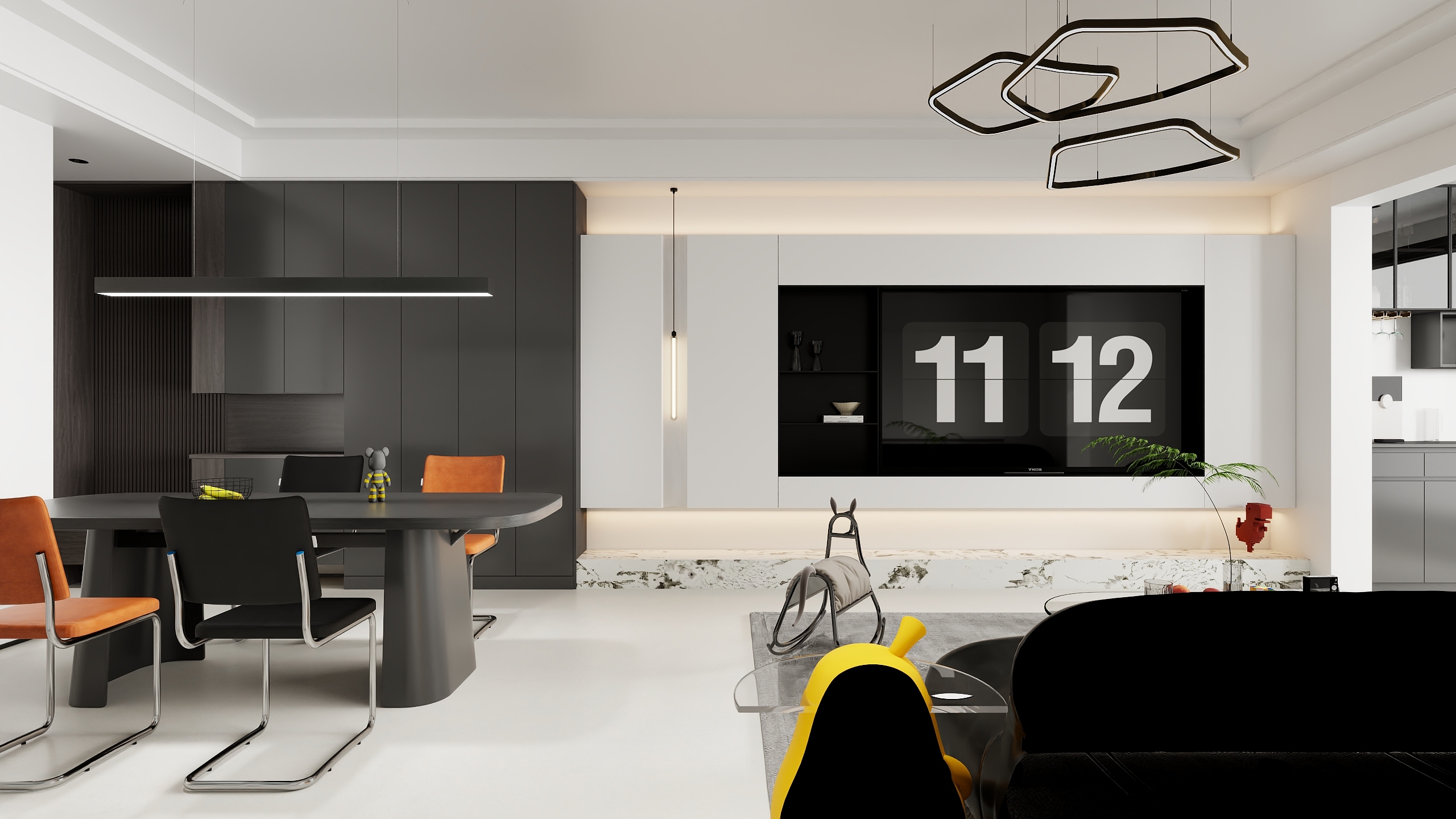 南难南-108㎡2室-装修设计方案