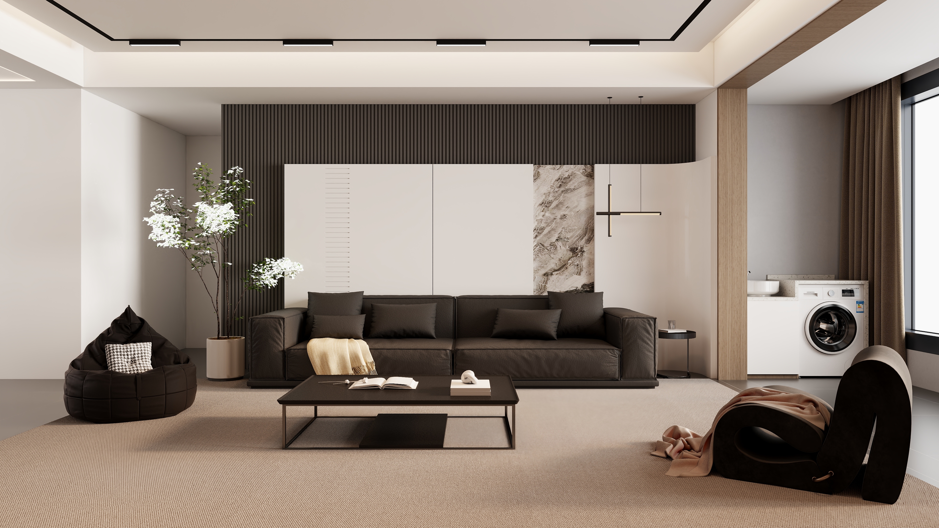 河南恒钰设计整装-现代简约客餐厅-副本-装修设计方案