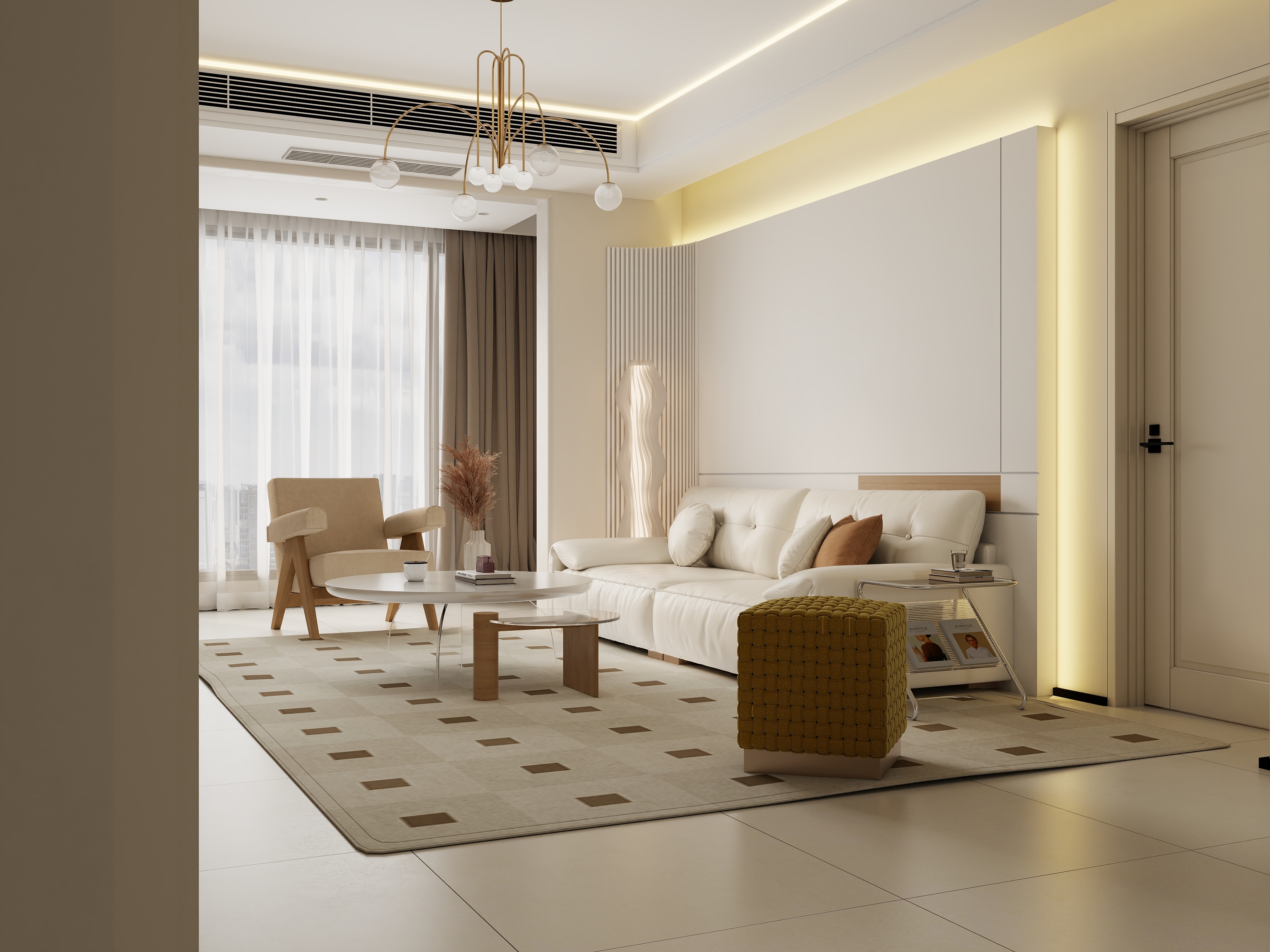 林连杰-奶油122㎡2室-装修设计方案