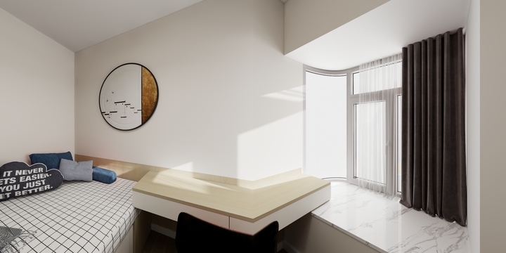 井四-金山云庭77平A3户型-装修设计方案