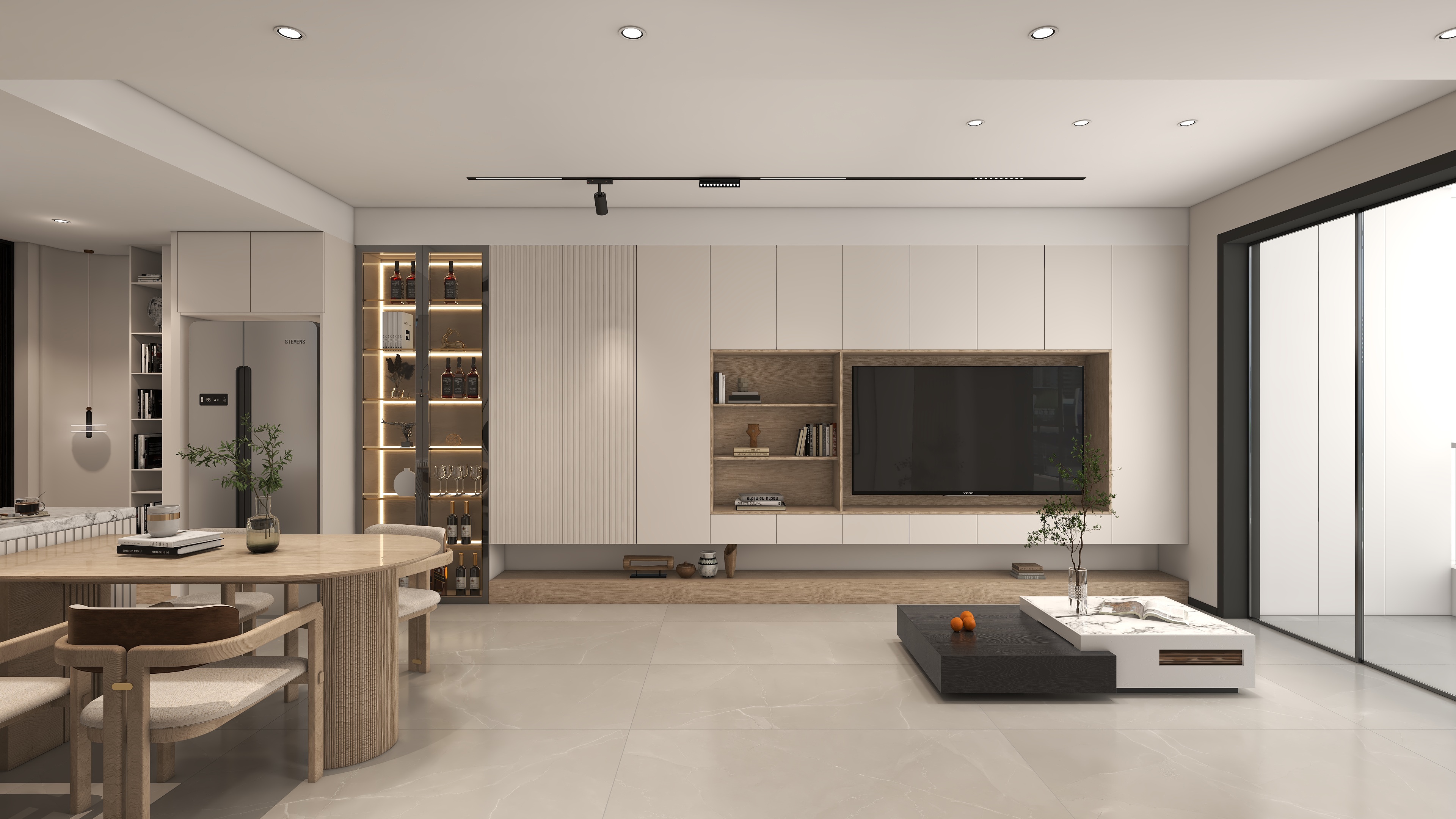 星空设计500一套-现代简约86㎡3室装修效果图