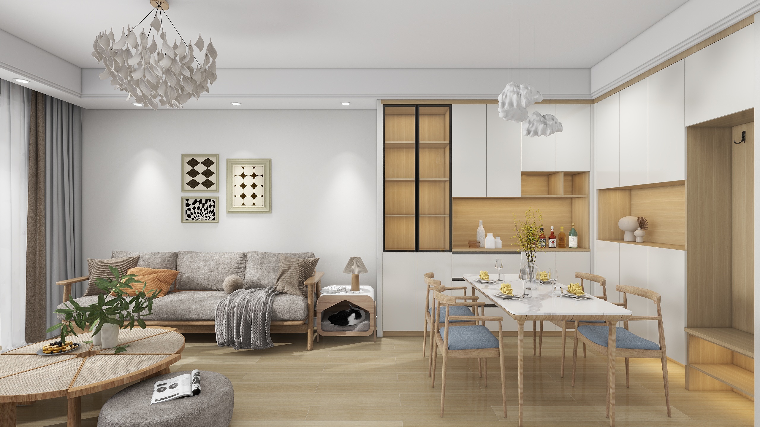 名洲全案设计-北欧风-装修设计方案