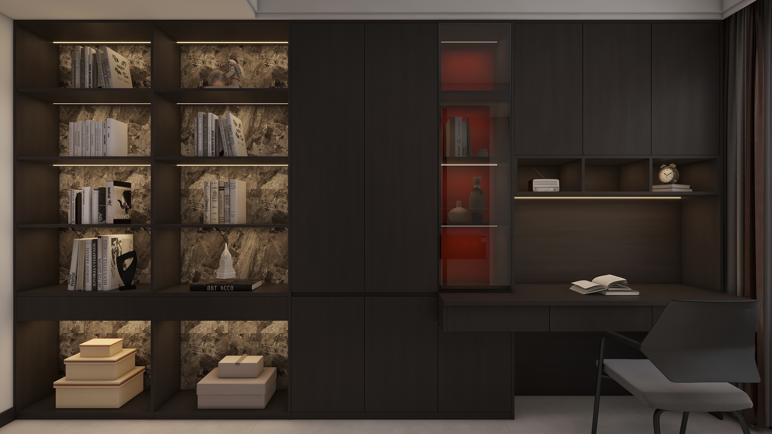 奇美全屋定制王强-翡翠央著118㎡3室-装修设计方案