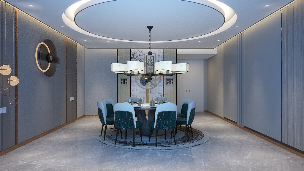 i_am_yz-新中式包间-装修设计方案